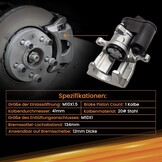 maXpeedingrods 2 x remklauwen achter links + rechts voor Tiguan 5N 2007-2018