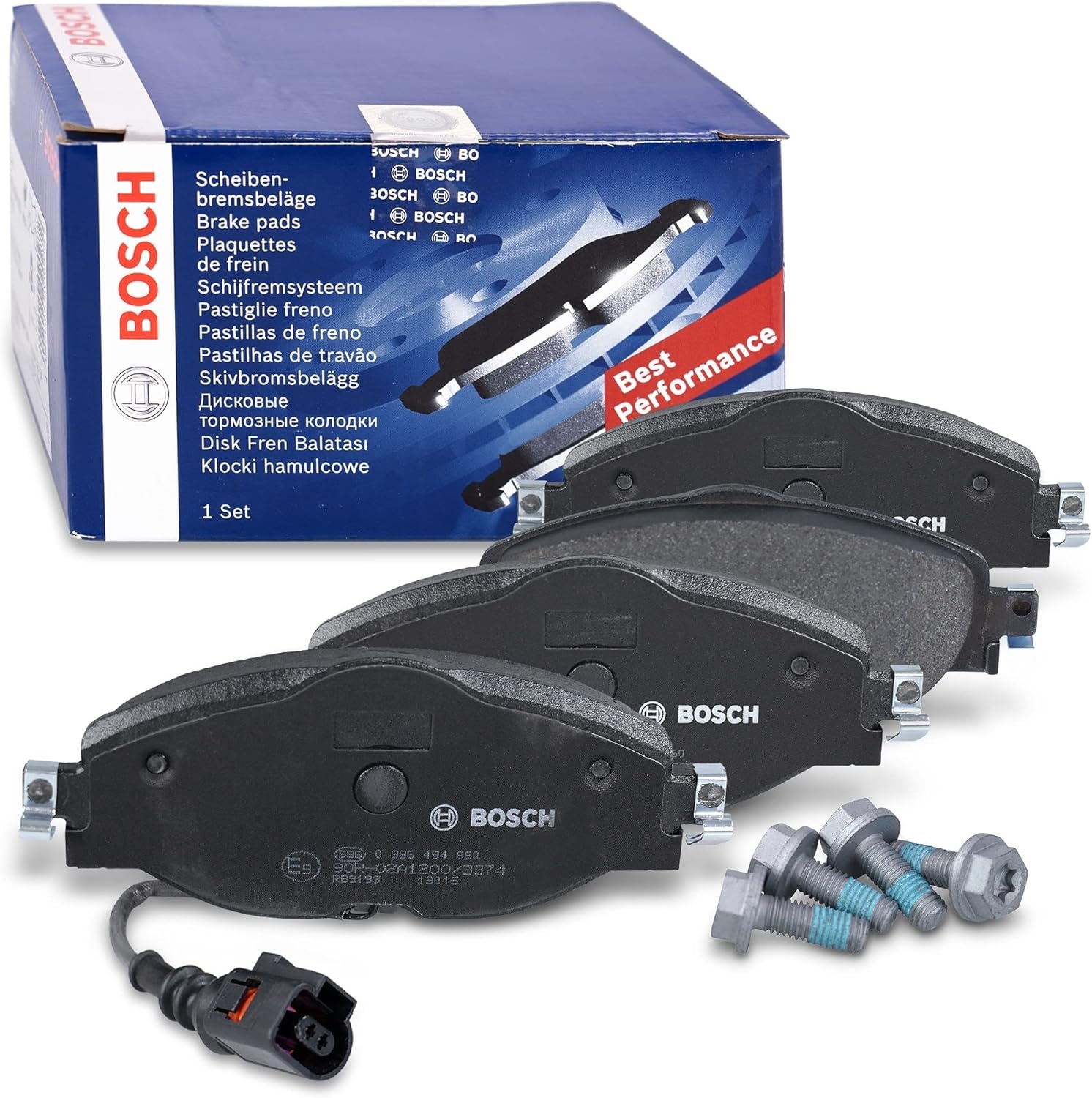 Bosch BP1505 remblokken - vooras - ECE-R90-certificering - vier remblokken per set