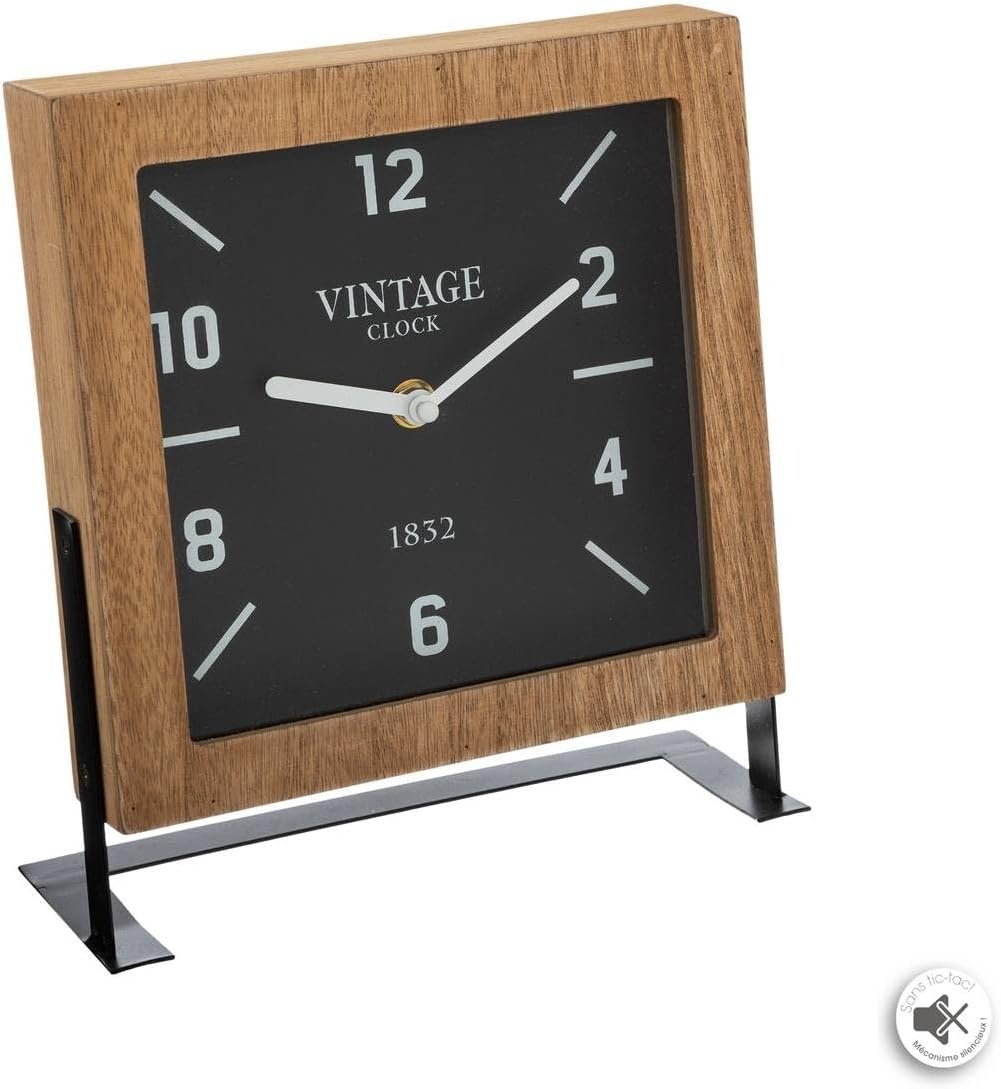 Tafelklok MDF & Metaal - 32% Korting!