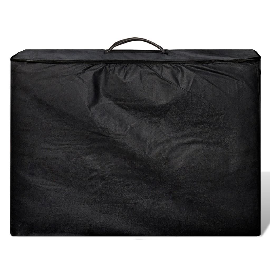 vidaXL Massagetafel Inklapbaar Hout Zwart (54% Korting)