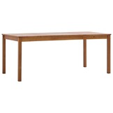 vidaXL Eettafel Grenenhout Honingbruin 180x90x73cm (55% Korting)