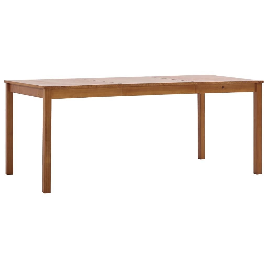 vidaXL Eettafel Grenenhout Honingbruin 180x90x73cm (55% Korting)