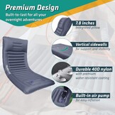 TREKOLOGY Zelfopblazende campingmat, slaapmat om te slapen, opblaasbare campingmatras, zelfopblazende matras, ultralicht, slaapmat, opblaasbare campingmat, 186 cm x 76 cm x 12,5 cm