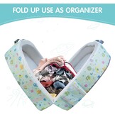 Draagbaar waterdicht reisbedje, opvouwbaar reisbed met matras, babyreiswieg voor baby's, kinderen en peuters, wasbaar laken inbegrepen, voor kamperen en reizen