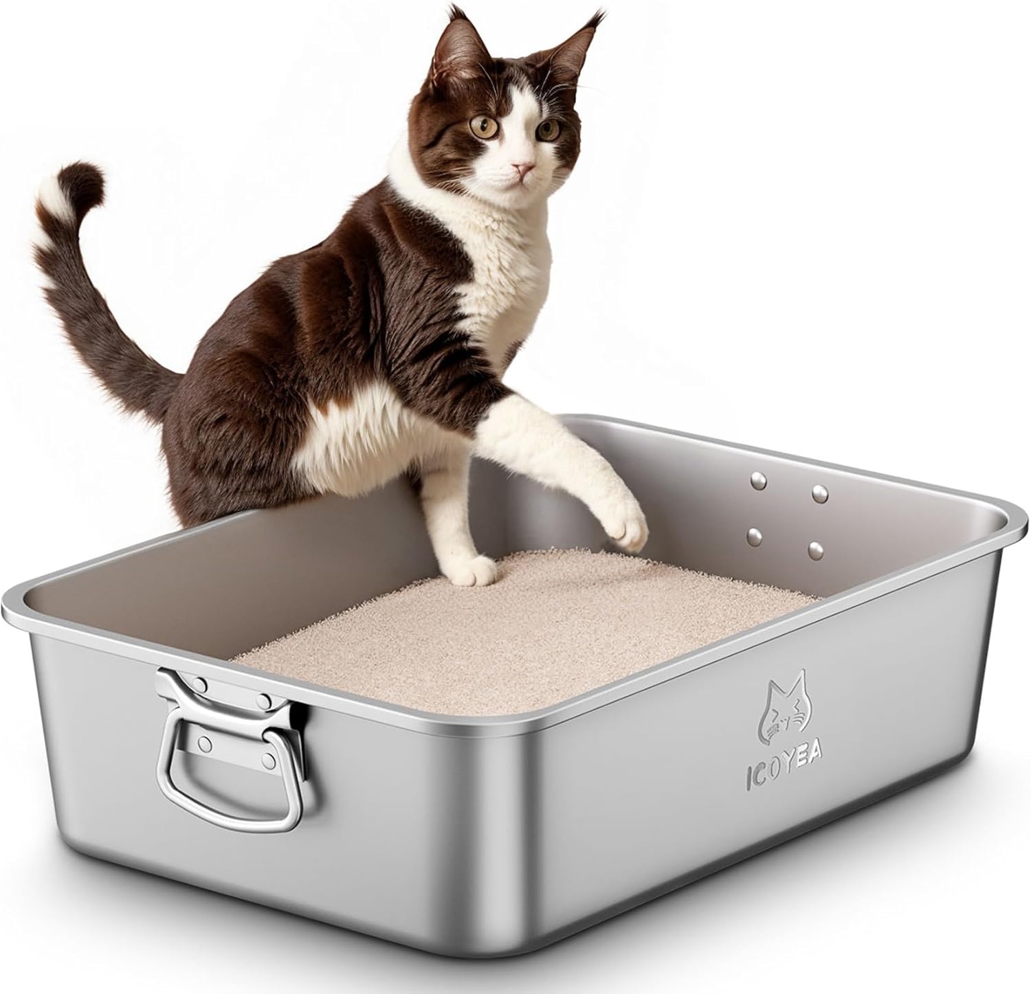 RVS Kattenbak - Anti-aanbak & Geurvrij (28% Korting)
