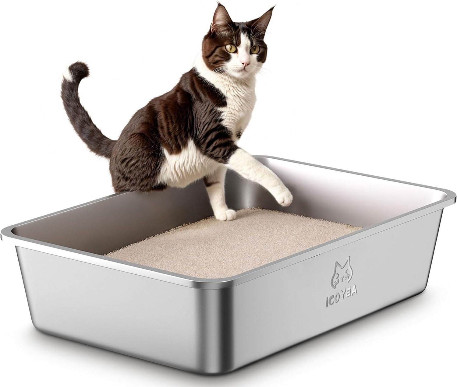 RVS Kattenbak - Anti-aanbak & Geurvrij (28% Korting)