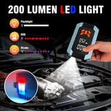 Starthulp Powerbank met compressor, 150PSI 4000A auto starthulp voor 9,0 L benzine en 8,0 L diesel, 12V voertuigstarter powerbank met LCD-scherm, LED-zaklamp, bandenspanningsmeter
