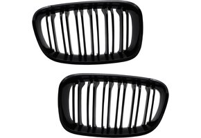 Glanzend Zwarte Nierengrille Dubbele Lamellen BMW 1-serie F20/F21 (2011-2014) - 29% Korting!