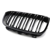 Radiatorgrille voor BMW 1-serie F20 F21 2011-2014, zwarte glans, koeler, voorkant, dubbele ribben, links, rechts