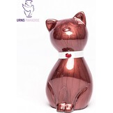 Geretourneerde Katten Urn Bruin Aluminium - 36% Korting