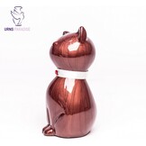 Geretourneerde Katten Urn Bruin Aluminium - 36% Korting