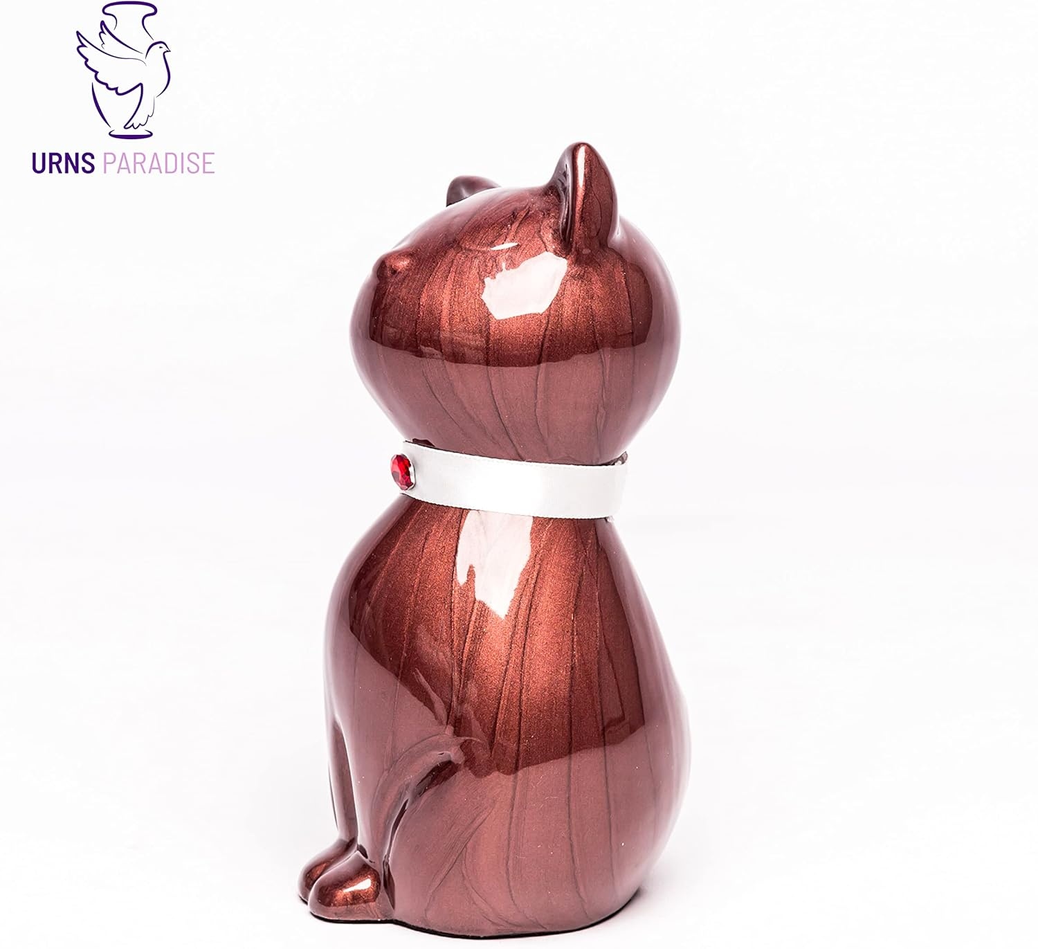 Geretourneerde Katten Urn Bruin Aluminium - 36% Korting