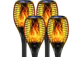 4x Vlam Sfeerlampen op Zonne-energie - Realistisch Vlameffect - 29% Korting