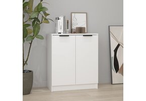 vidaXL Dressoir Wit Bewerkt Hout 60x30x70 cm - 34% Korting