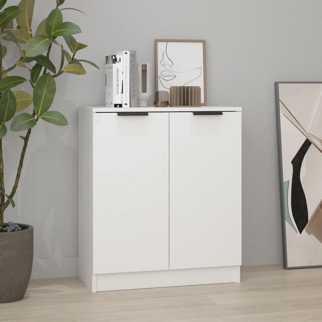 vidaXL Dressoir Wit Bewerkt Hout 60x30x70 cm - 34% Korting