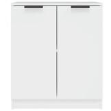 vidaXL Dressoir Wit Bewerkt Hout 60x30x70 cm - 34% Korting