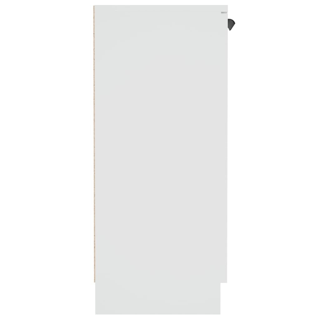 vidaXL Dressoir Wit Bewerkt Hout 60x30x70 cm - 34% Korting
