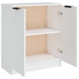 vidaXL Dressoir Wit Bewerkt Hout 60x30x70 cm - 34% Korting