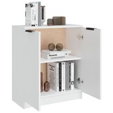 vidaXL Dressoir Wit Bewerkt Hout 60x30x70 cm - 34% Korting