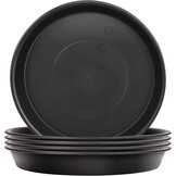 5-pack plantenschotels, lekbakken voor bloempotten van binnen- en buitenplanten, tuinschotels, schotels voor plantenpotten en -bakken, oppervlaktebescherming voor huisplanten - 24 cm