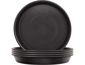 5-pack plantenschotels, lekbakken voor bloempotten van binnen- en buitenplanten, tuinschotels, schotels voor plantenpotten en -bakken, oppervlaktebescherming voor huisplanten - 24 cm