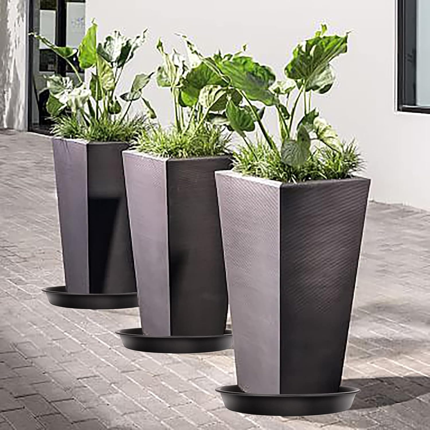 Plantenschotels 5-pack 24 cm | 44% Korting | Lekbakken voor Binnenplanten