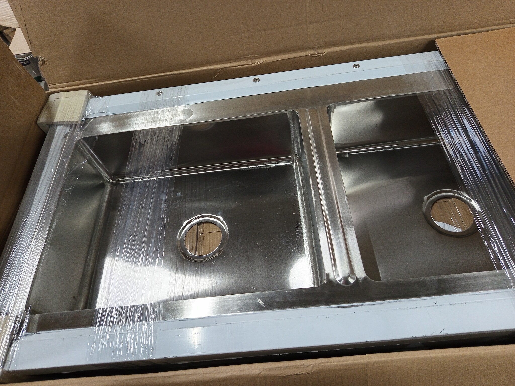 VidaXL Dubbele RVS Gootsteen - 60% Korting