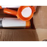 3-in-1 Zwembadstofzuiger met Accu, Zwembadzuiger Draadloze, Zwembadreiniger met Telescopische Staaf, Handstofzuiger voor Kleine Zwembaden, Spa's, Bubbelbaden, 90-Minuten Looptijd, Oranje
