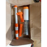 3-in-1 Zwembadstofzuiger met Accu, Zwembadzuiger Draadloze, Zwembadreiniger met Telescopische Staaf, Handstofzuiger voor Kleine Zwembaden, Spa's, Bubbelbaden, 90-Minuten Looptijd, Oranje