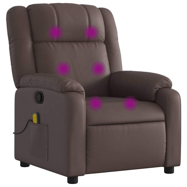 vidaXL Massagestoel Kunstleer Bruin - 52% Korting!