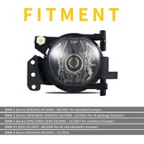 Mistlampen voor 3 Serie (SDN/WGN) (E90/E91)2004-2012 Voor M-pakket bumper/3 Serie (CPE/CONV) (E46)2003-2007/6 Serie (E63/E64)2003-2010/5 Serie (E60/E61)2003-2007/X3(E83)2003-2006 Transparante lens