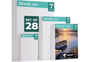 Canvasdoeken Set 28 Stuks (Diverse Maten) | 28% Korting
