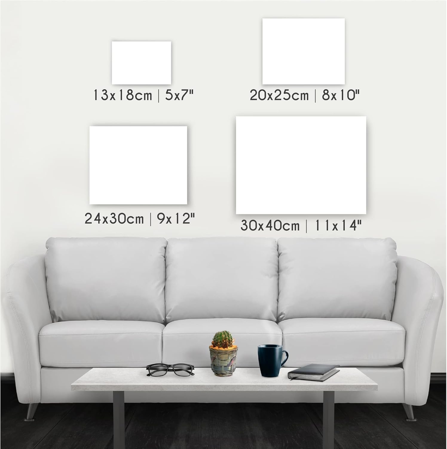 Set van 28 Canvasdoeken voor Schilderen - Diverse Maten (13x18 t/m 30x40 cm)