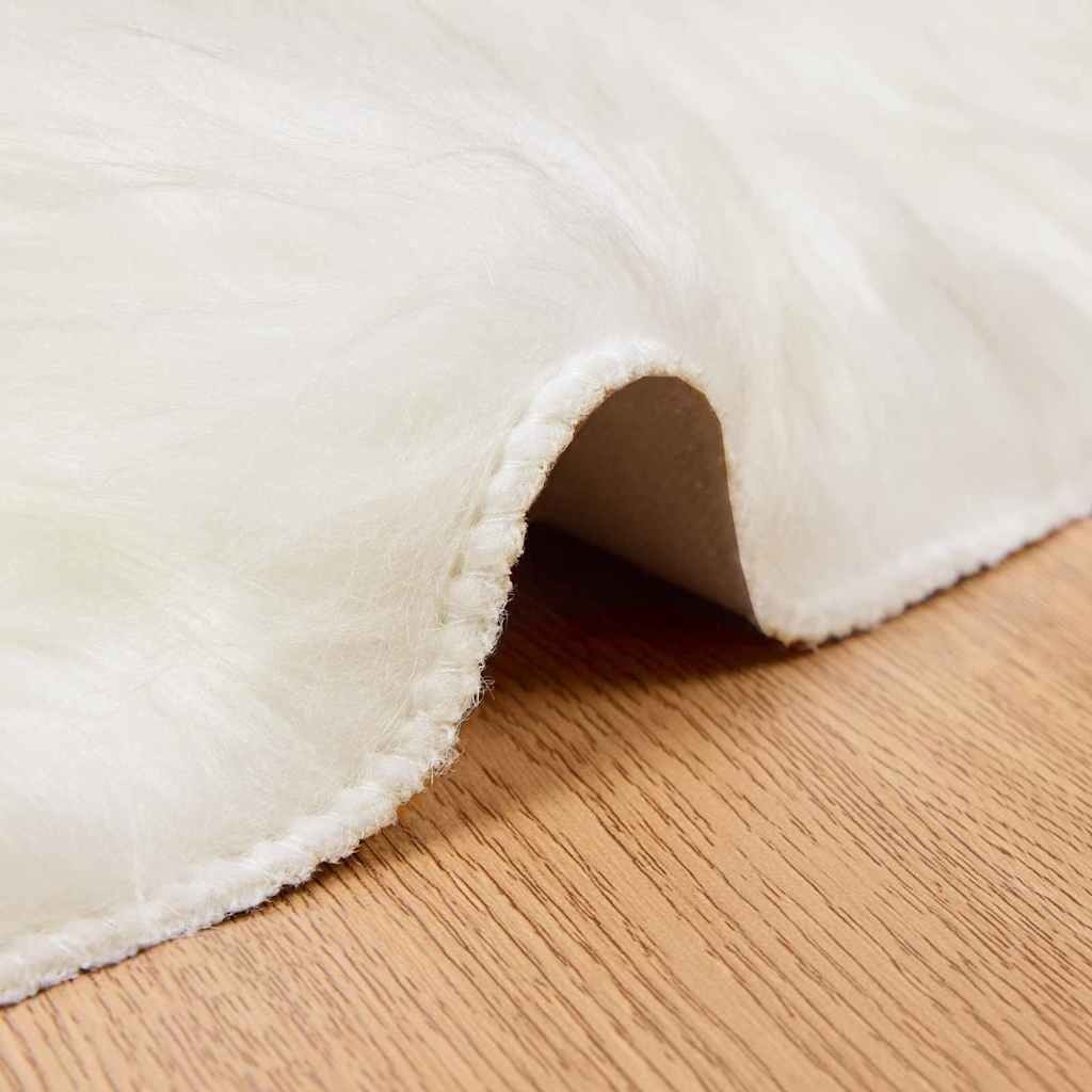 VidaXL Nepleer Schapenvacht Tapijt Wit 80x80cm - 32% Korting!