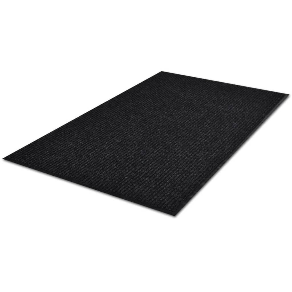 Deurmat PVC 120 x 90 cm (zwart)