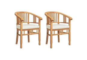 VidaXL Tuinstoelen 2x Massief Teakhout - Bruin (37% Korting)
