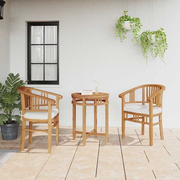vidaXL Tuinstoelen 2 pcs Bruin 63 x 58 x 89 cm Massief teakhout