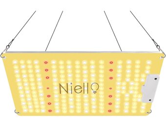 Niello Q1100 LED Groeilamp met Dimmer, Volledig Spectrum voor Binnen Veg & Bloei, Dekking 60x60cm