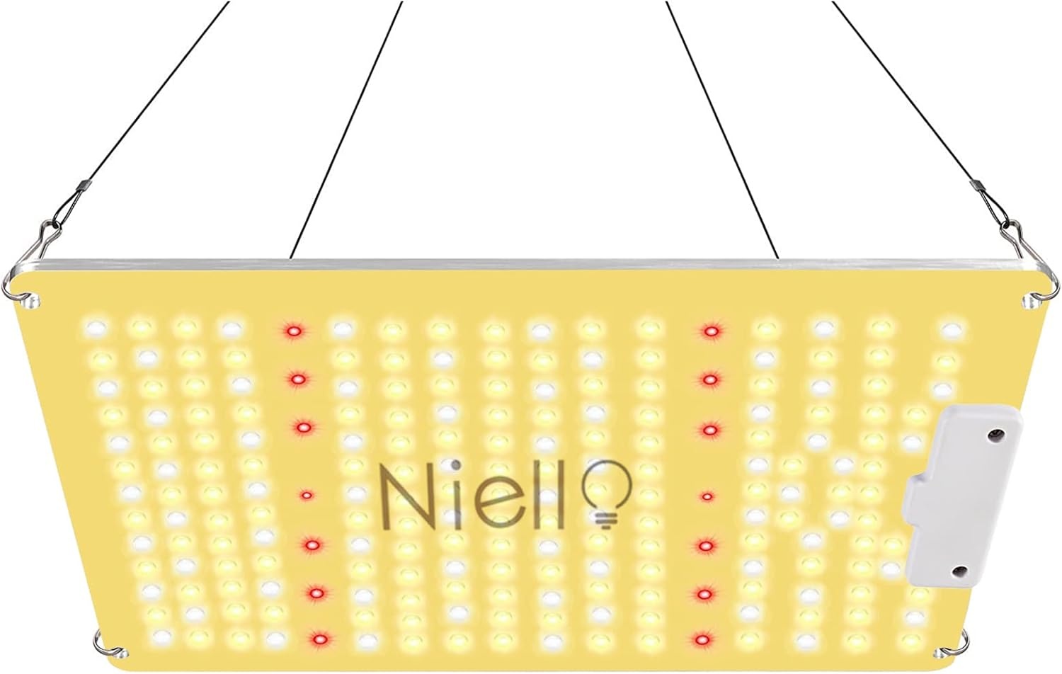 Niello Q1100 LED Groeilamp met Dimmer, Volledig Spectrum voor Binnen Veg & Bloei, Dekking 60x60cm