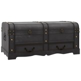 VidaXL Dekenkist Zwart - 90x51x42 cm - 41% Korting