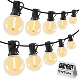 10 meter LED-slingers met 15+1 lampjes, IP44 waterdicht voor tuin en terras