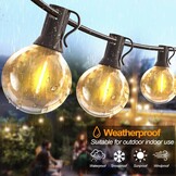 10 meter LED-slingers met 15+1 lampjes, IP44 waterdicht voor tuin en terras