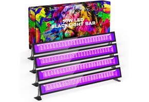 4x Blacklight UV Spots (50W) - Feest & Halloween met 34% Korting!