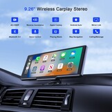 Draagbaar Autoradio Scherm met CarPlay/Android Auto & 4K Dashcam - 47% Korting!