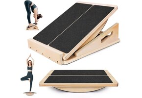 Balanstrainer Hellingsbord (33% Korting!) - Hout Zwart