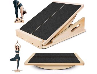 Balanstrainer Hellingsbord (33% Korting!) - Hout Zwart