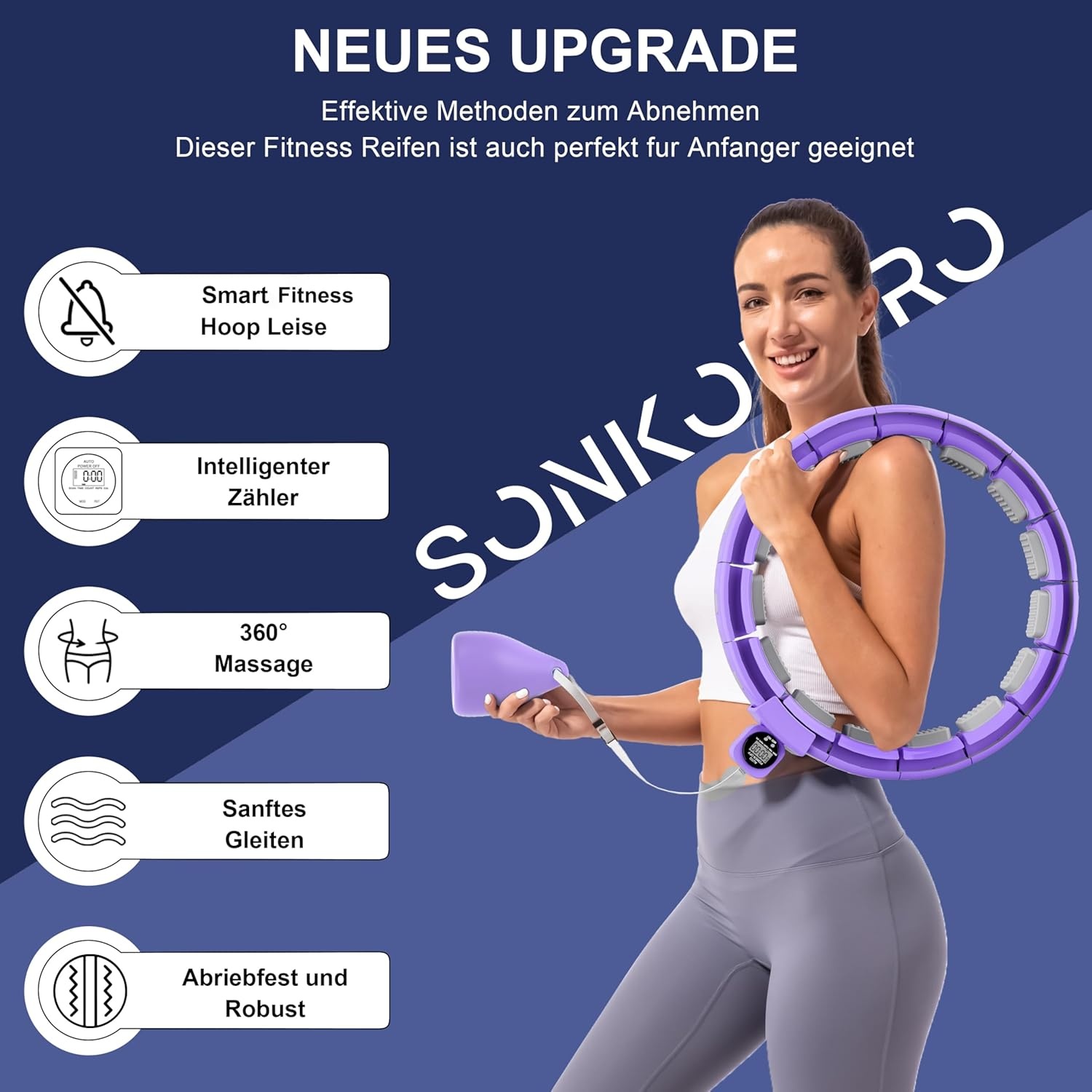 Smart Hoelahoep Afvallen 40% Korting - Paars