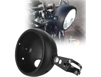 Motor Koplamp Beugel Zwart 5.75" (35% Korting!)