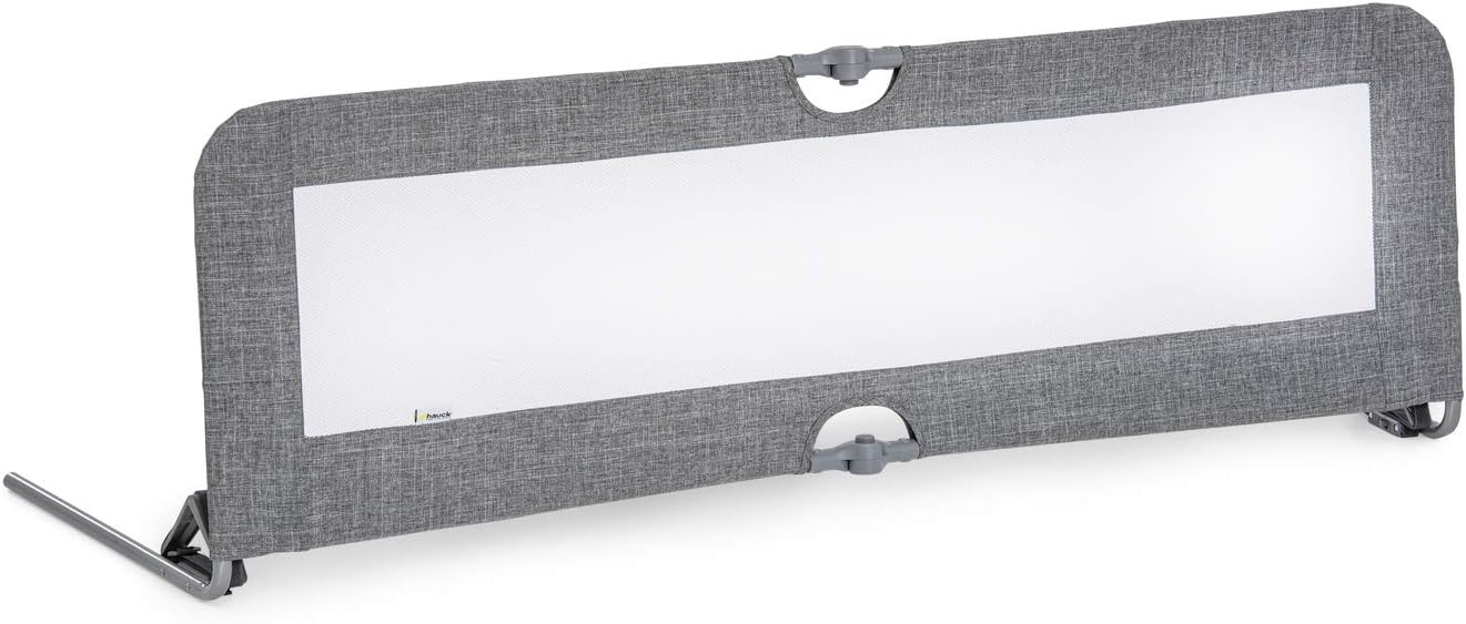 Hauck Sleep N Safe Plus XL bedhek voor peuter, 150 x 50, inklapbaar bedhek voor op reis - grijs