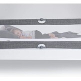 Hauck Sleep N Safe Plus XL bedhek voor peuter, 150 x 50, inklapbaar bedhek voor op reis - grijs